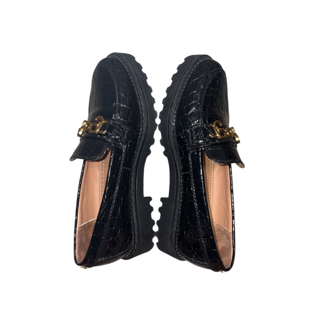 Circus NY By Sam‎ Edelman Deana Croc Embossed Chunky Lug Sole Loafers Size 6 - Picture 7 of 11